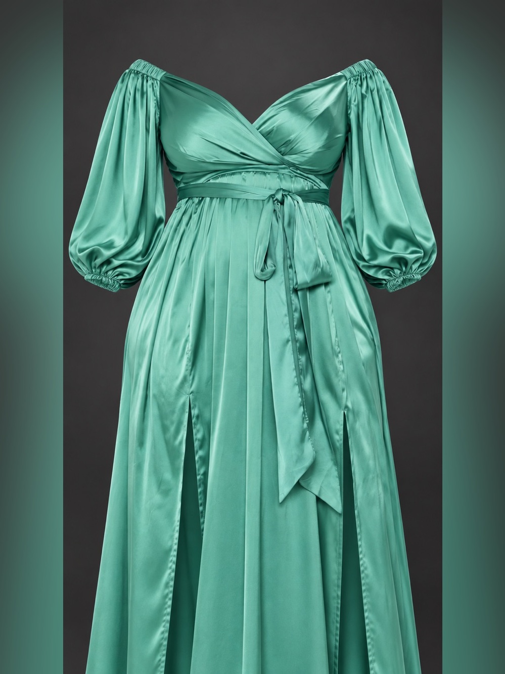 Fashion Nova Satin Maxi Dress 1X New With Tags